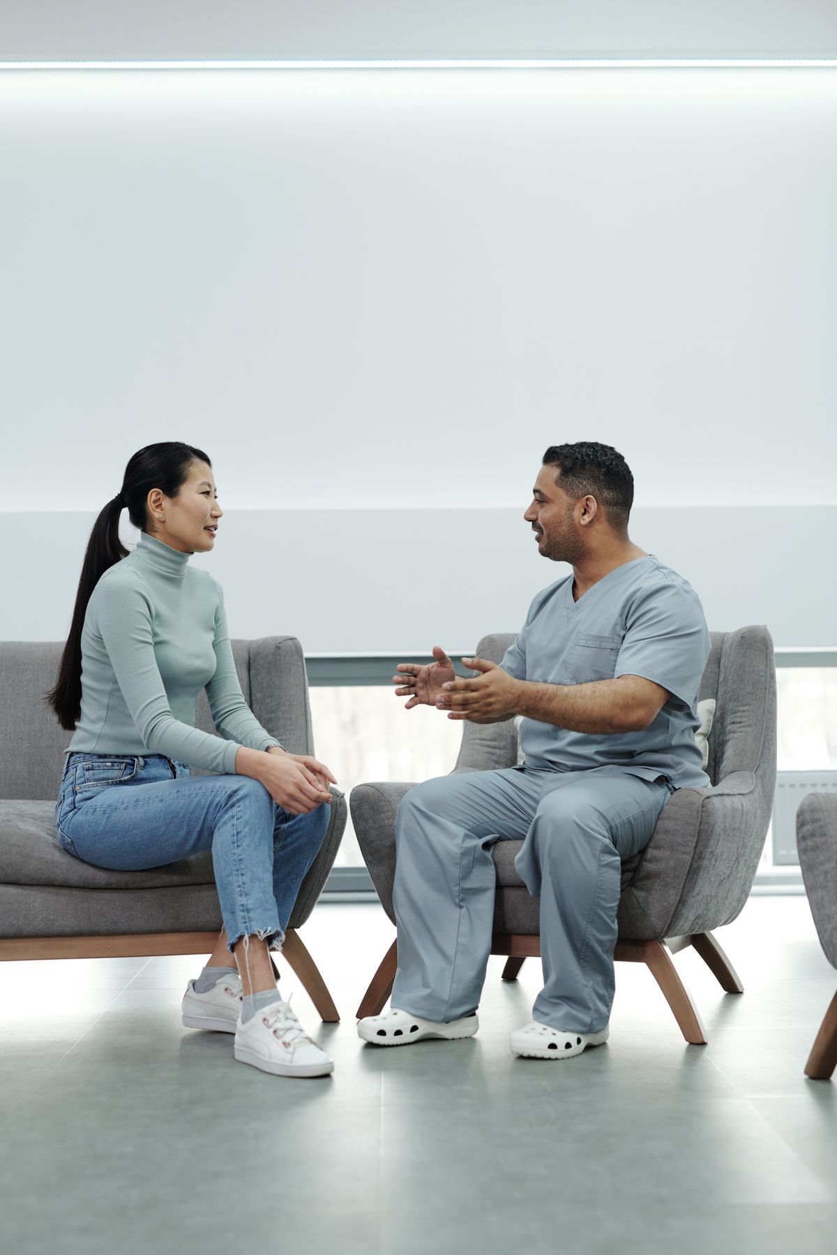 A consultation at the clinic